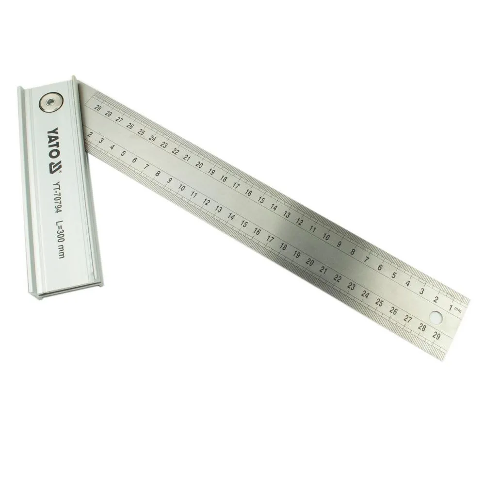 Yato Säädettävä suorakulma 160 x 300 mm, 90 - 45 - 135 ast. 1