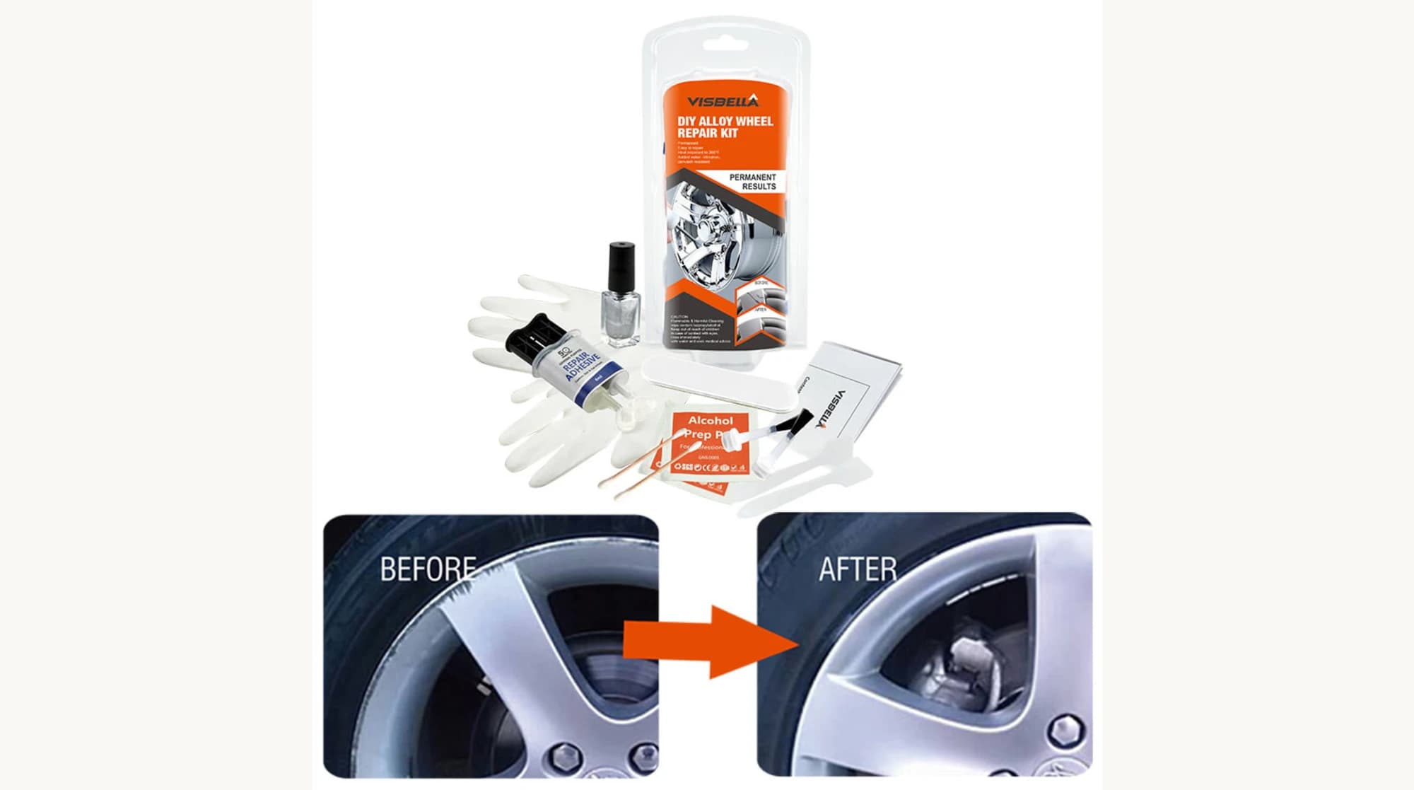 Alumiinivanteen korjaussarja 4