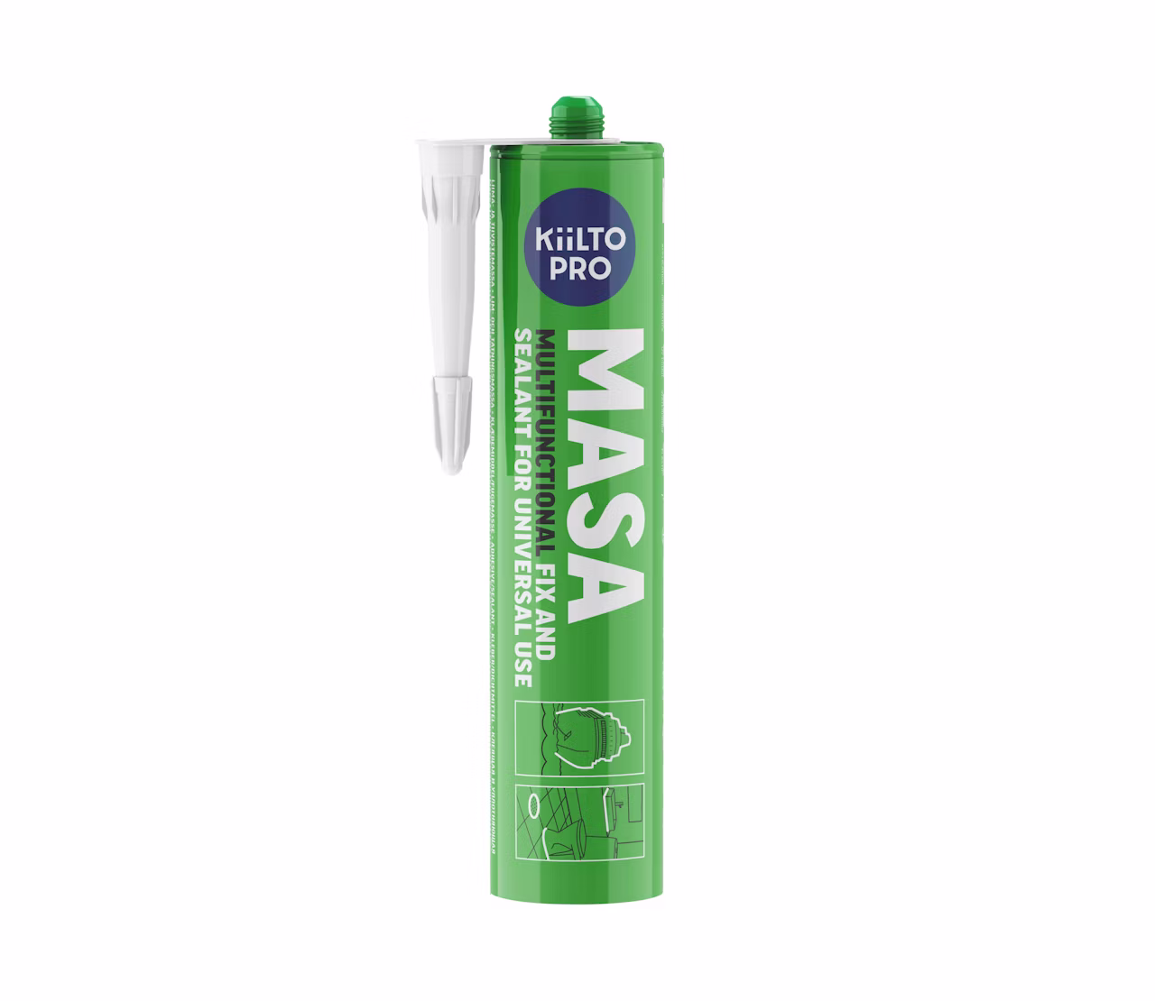 Liima- ja tiivistemassa Kiilto Masa 290ml valkoinen 1