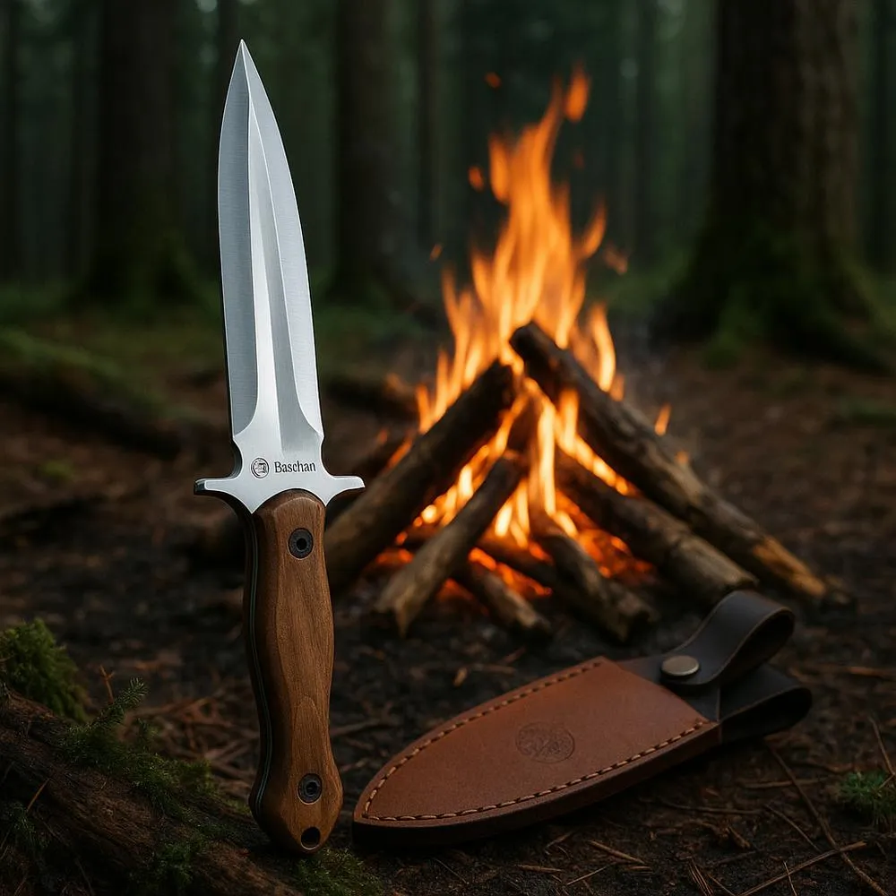 BeaverCraft Taktinen puukko TLK2 280 mm pähkinäpuu + tuppi 7