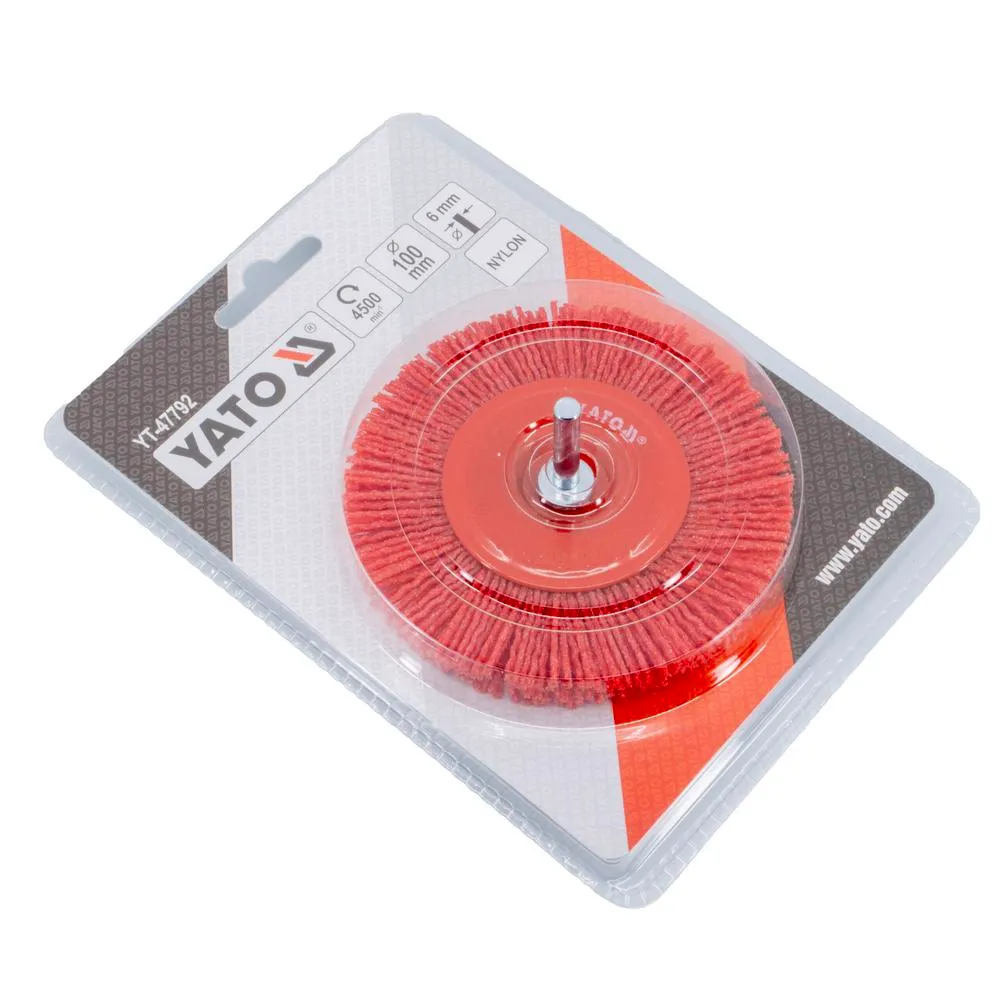 Yato Pyöröharja M6 100 mm nylon 3