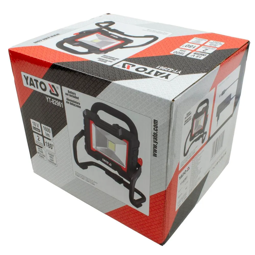Yato Akkutyövalaisin 18V / 230V 1600LM 20W runko 5