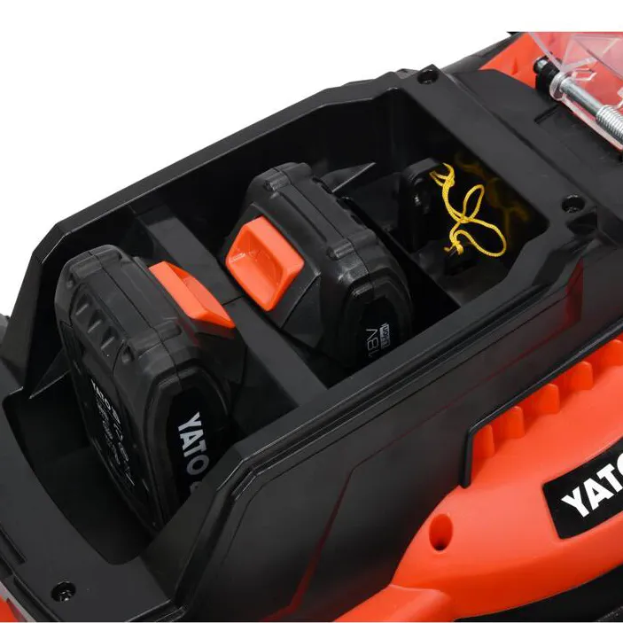 Yato Akkuruohonleikkuri 2 x 18V 34 cm + 2x4.0 Ah akku ja laturi 3