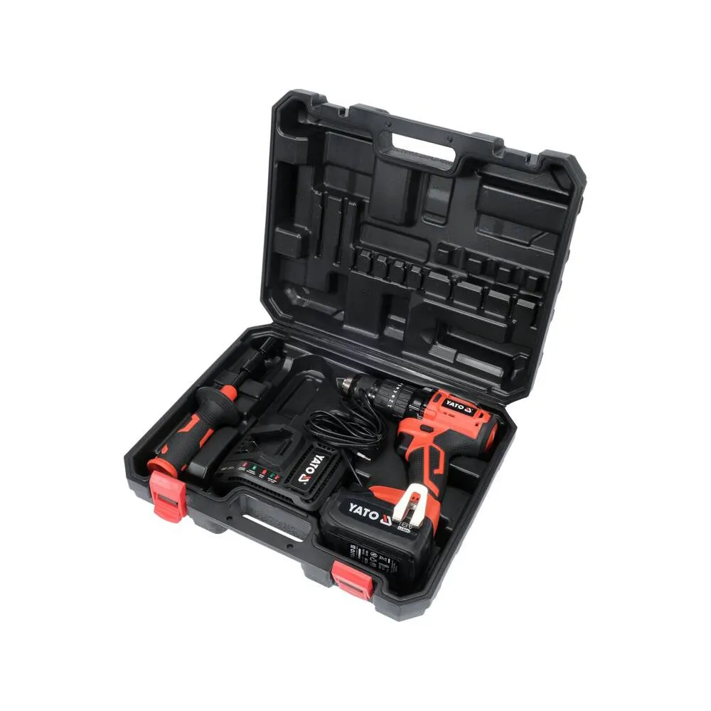 Yato Akkuiskuporakone 18V 75Nm + 3 AH akku ja laturi sarja 5