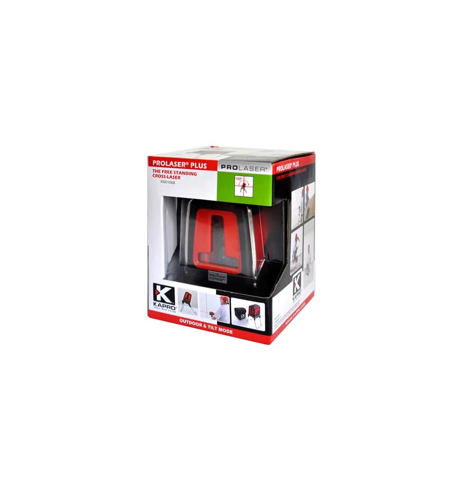 Ristilaser Kapro 872 1V + 1P, punainen