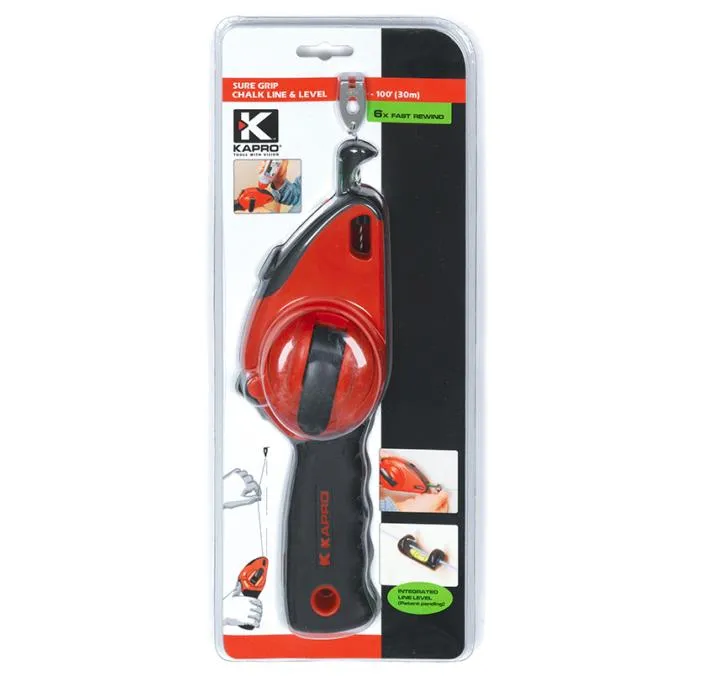 Kapro värilankalaite 214 30m, super grip + linjavaaka 5