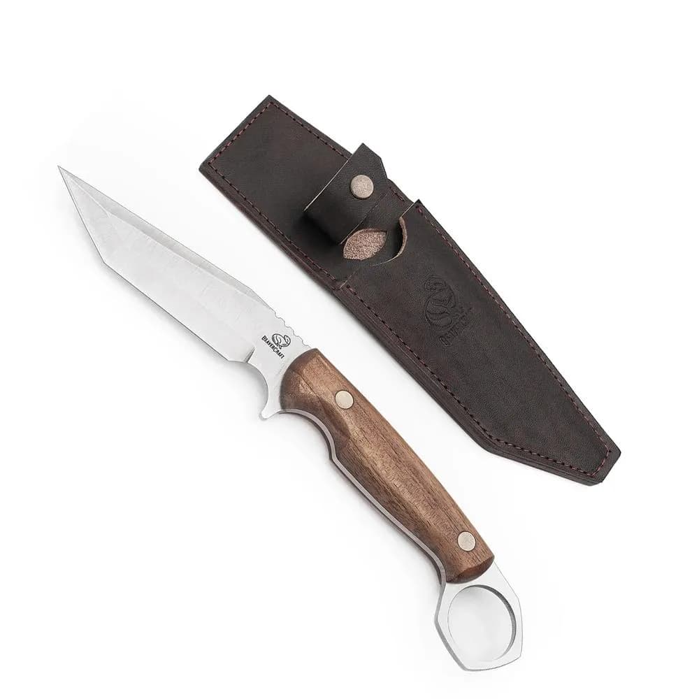 BeaverCraft Eräpuukko 260 mm CGK1 pähkinäpuukahva + tuppi 1