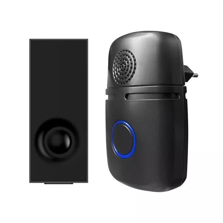 Ovikello 230 V musta