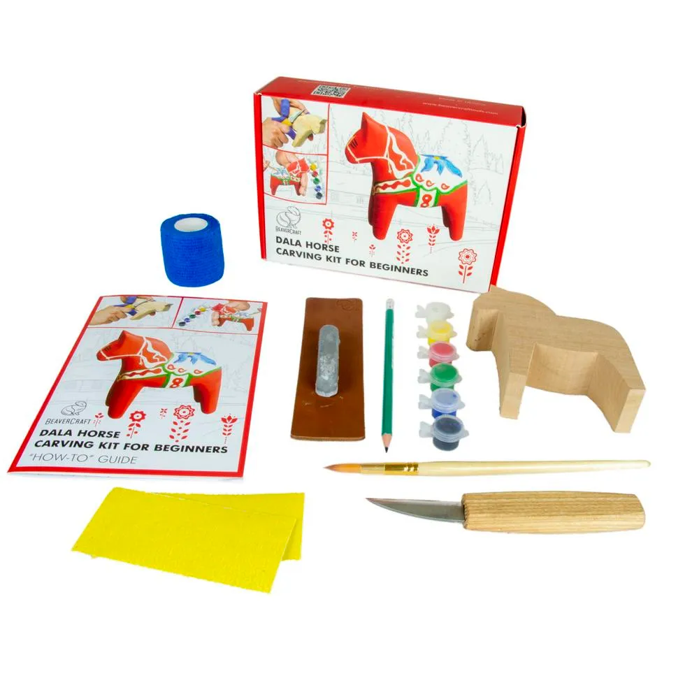 Kaiverrusveitsisarja BeaverCraft taalainmaanhevonen, aloituspakkaus
