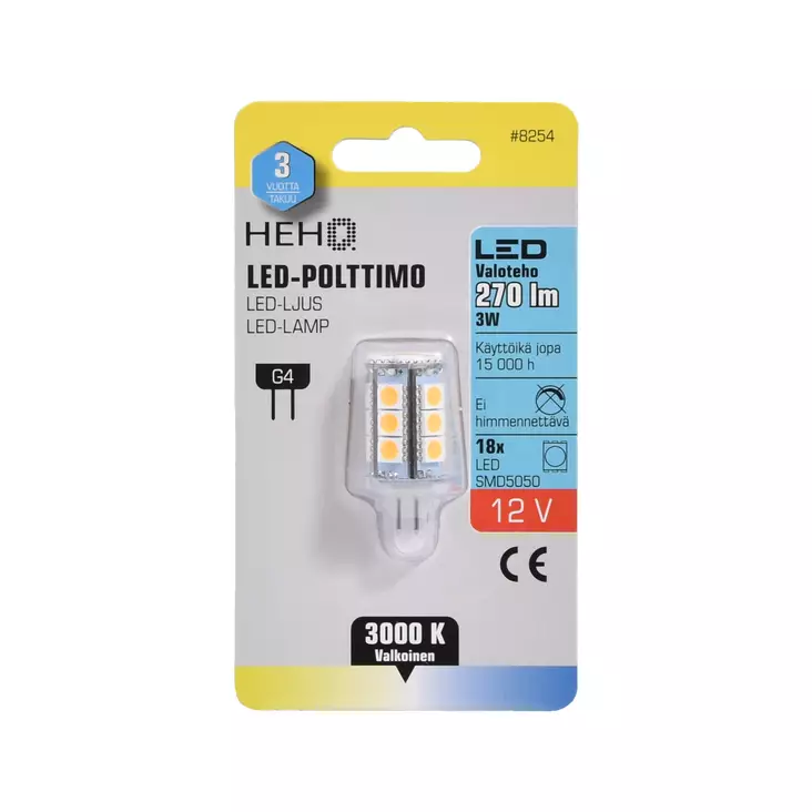 12 V LED-poltin G4 3 W