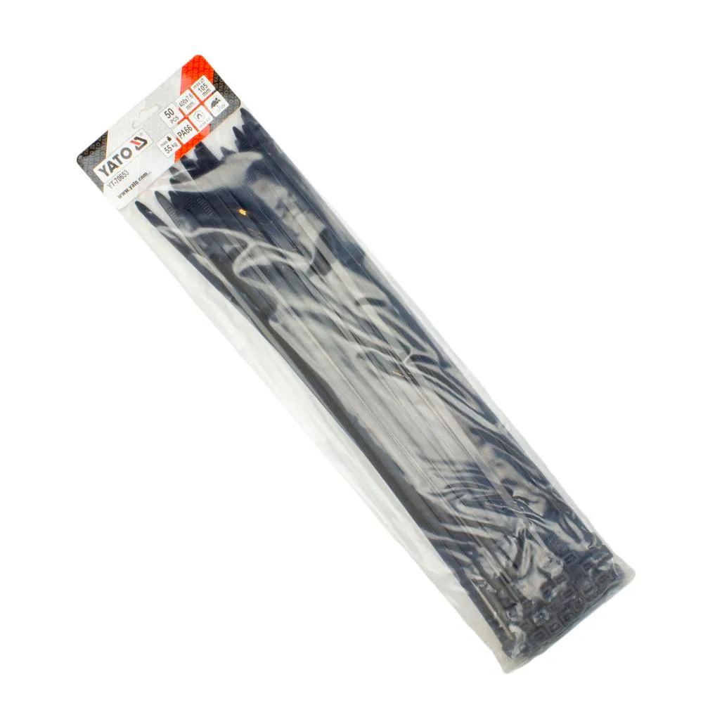 Yato Nippuside 7.6 mm musta, UV-suojattu, 50 kpl / paketti 3