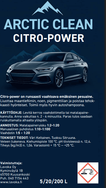 ARCTIC CLEAN Sitro-Power