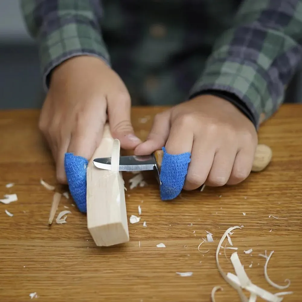 BeaverCraft Pieni Junior vuolupuukko + nahkakotelo 5