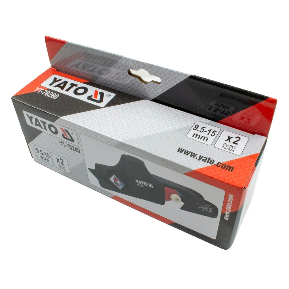 Yato Kipsilevyn viistehöylä 9.5 - 15 mm, kaksiteräinen