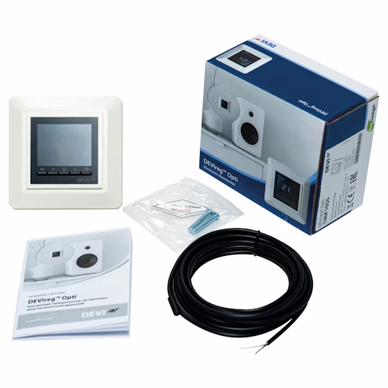 Yhdistelmätermostaatti Devireg Opti valkoinen 3