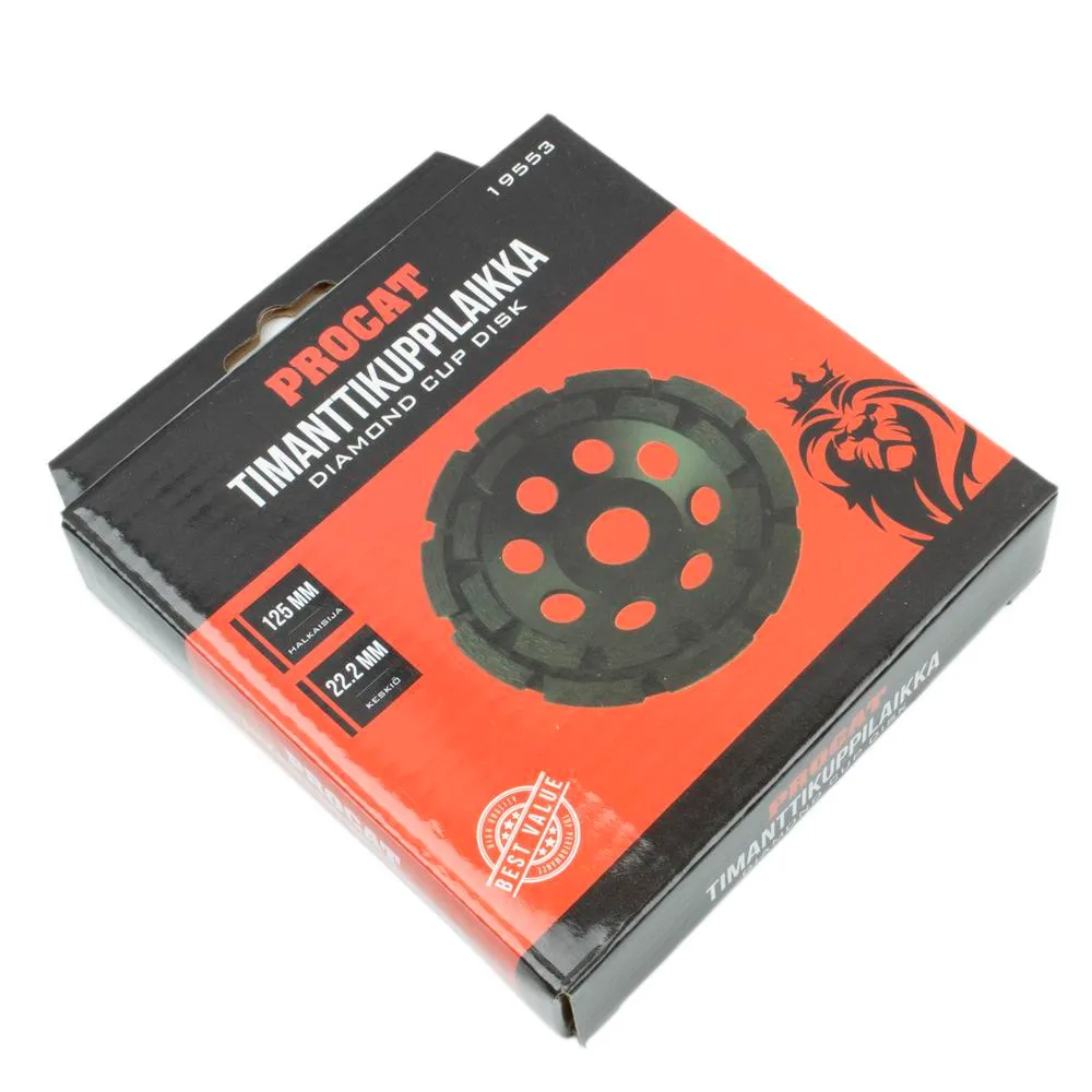 Procat Timanttikuppilaikka 125 mm 22.2 mm keskiö 3