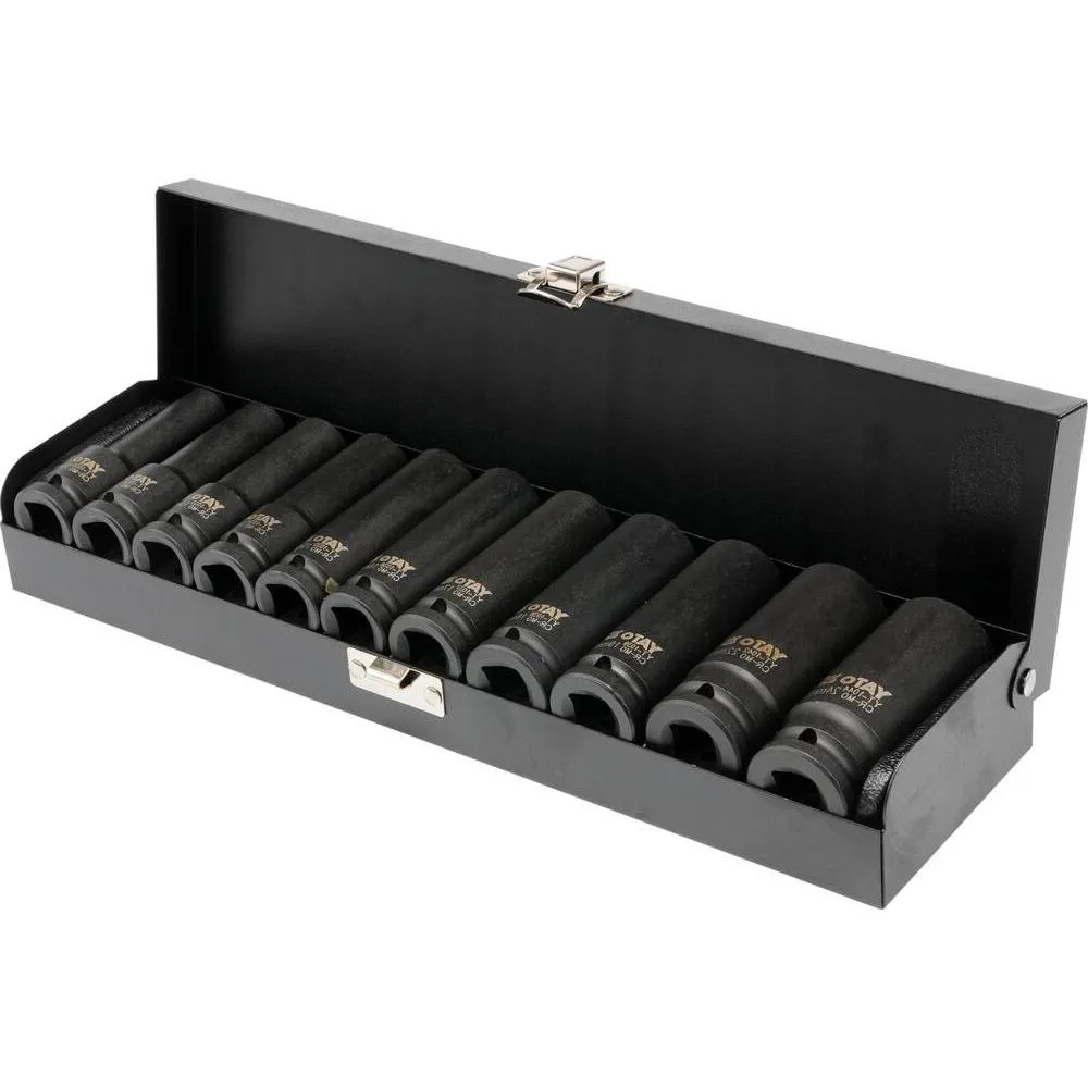 Yato Syvähylsysarja 1/2" 11-os 10-24 mm CrMo SCM-440