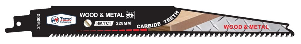 TAMO PUUKKOSAHANTERÄ KARBIDI PURKU 228MM