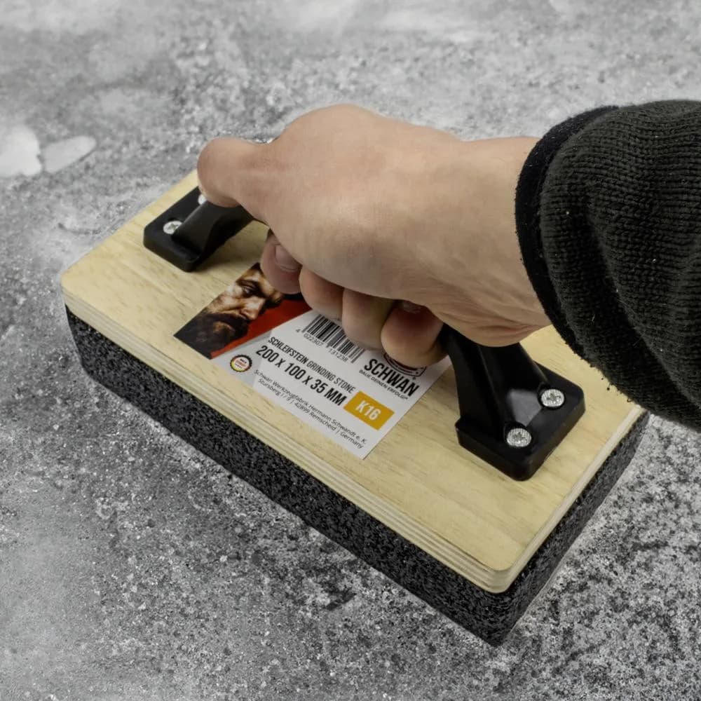 Schwan Käsihiomakivi 200 x 100 x 35 mm K16 3