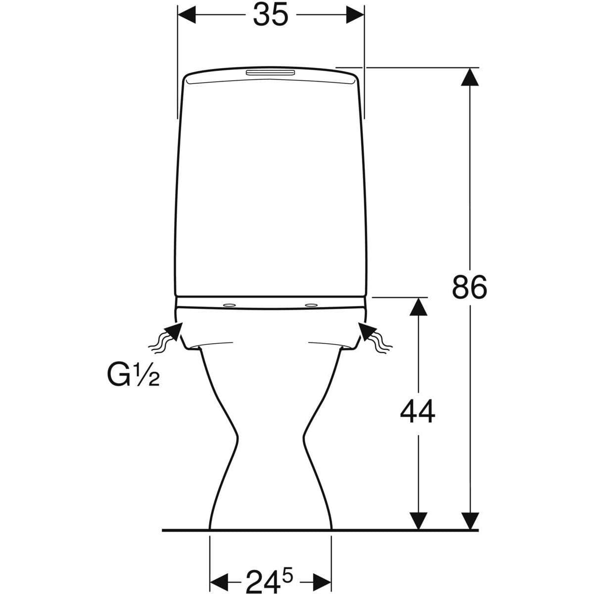 WC-istuin IDO Glow 63 3
