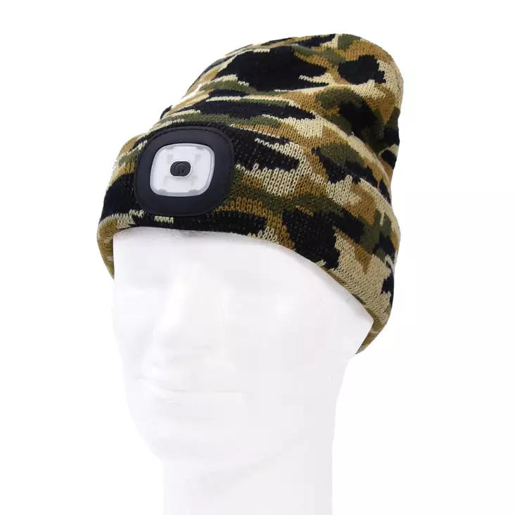 Outdoor Pipo LED valolla camo USB-ladattava
