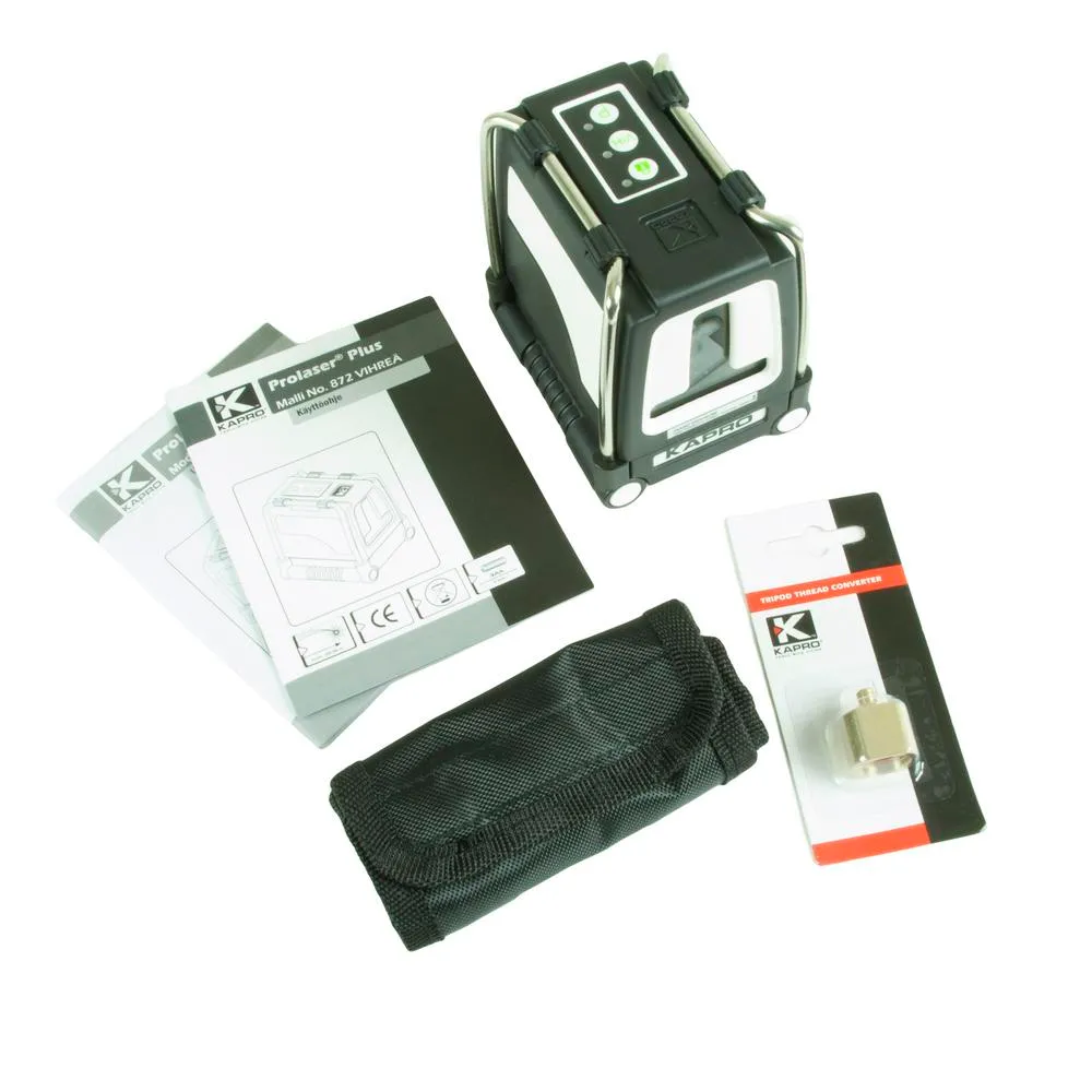 Ristilaser Kapro 872 1V + 1P, vihreä