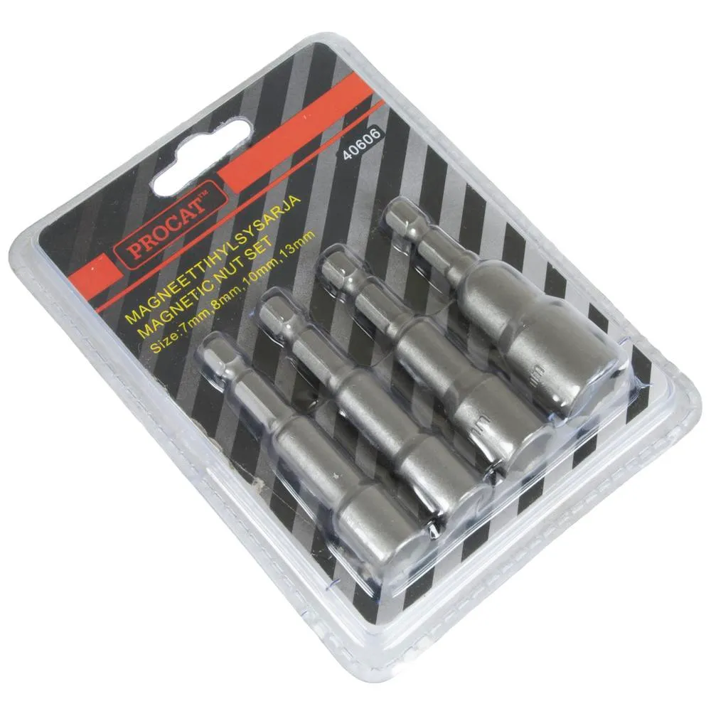 Magneettihylsysarja Procat 7-8-10-13 mm 2