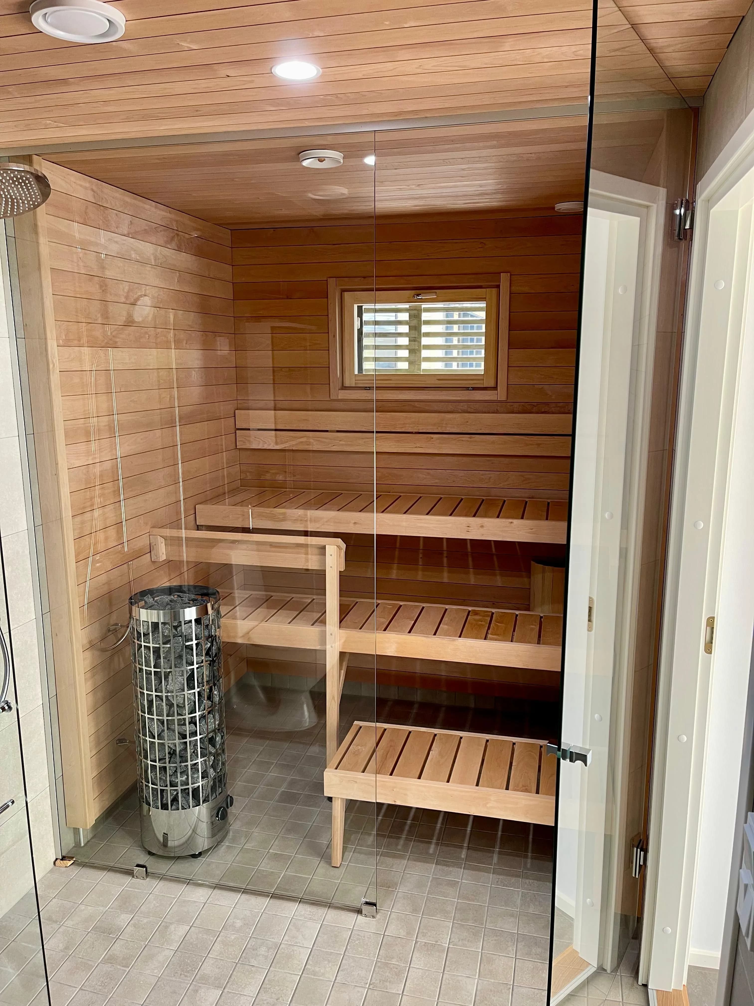 TAIGA Sauna Laudepaketti tervaleppä 2070mm 1