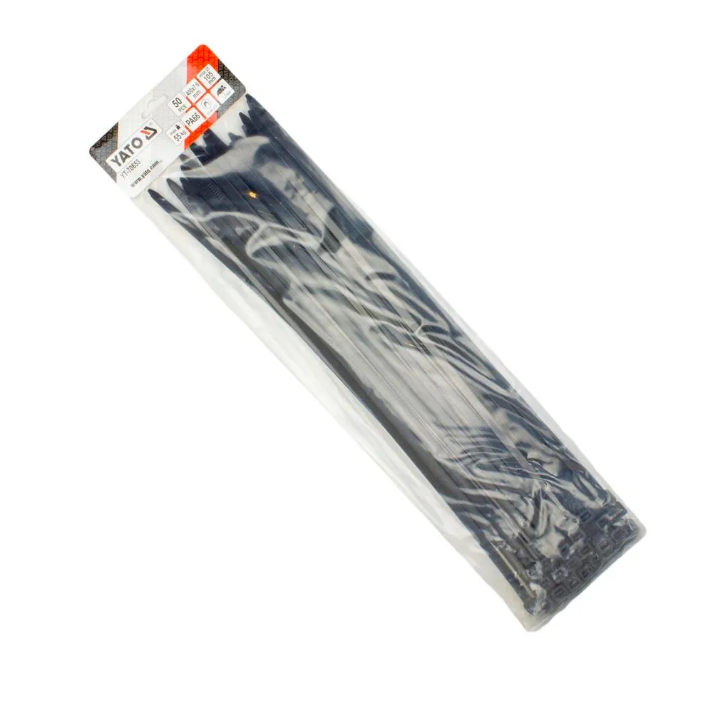 Yato Nippuside 7.6 mm musta, UV-suojattu, 50 kpl / paketti 6