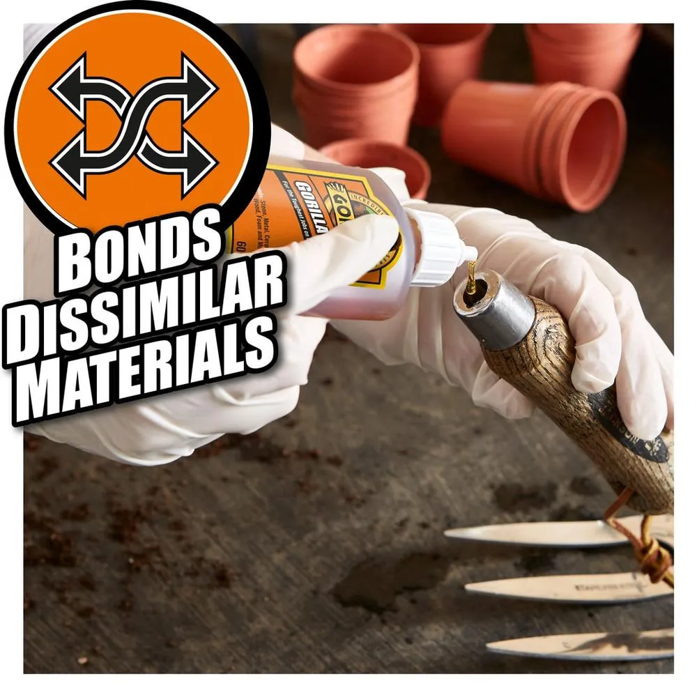 Gorilla liima 60 ml, yleisliima kaikille materiaaleille 3