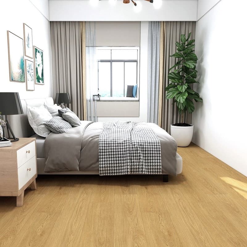 Vinyylilankku Lemminkäisen luonnontammi (integroitu askeläänieriste)