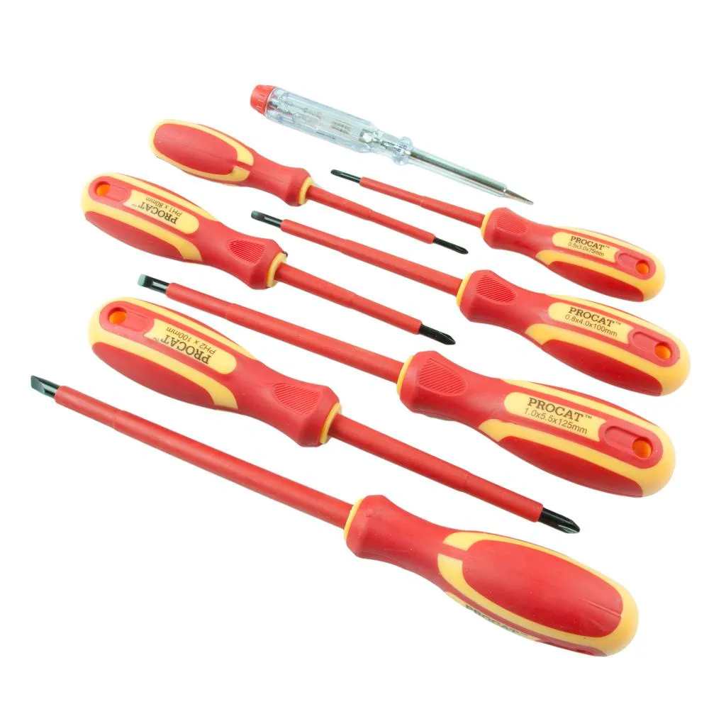Procat Ruuvimeisselisarja VDE 8 osaa, eristetty 1000V