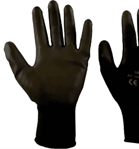 Asentajan työkäsine PU musta 1