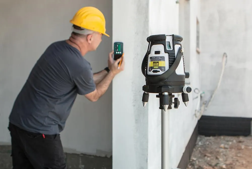 Ristilaser Kapro 875G vihreä 1V + 4P + LP pehmeä kotelo 4