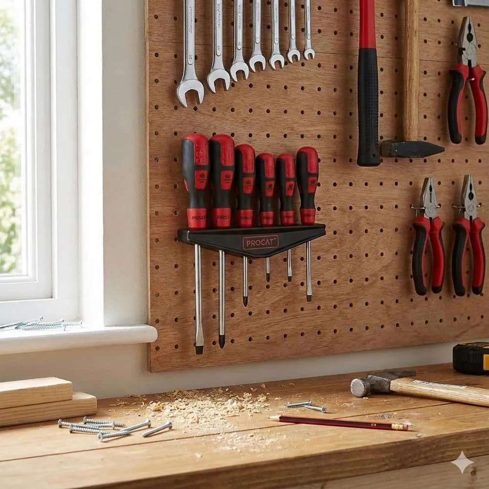 Procat Ruuvimeisselisarja 6-os seinätelineellä 2