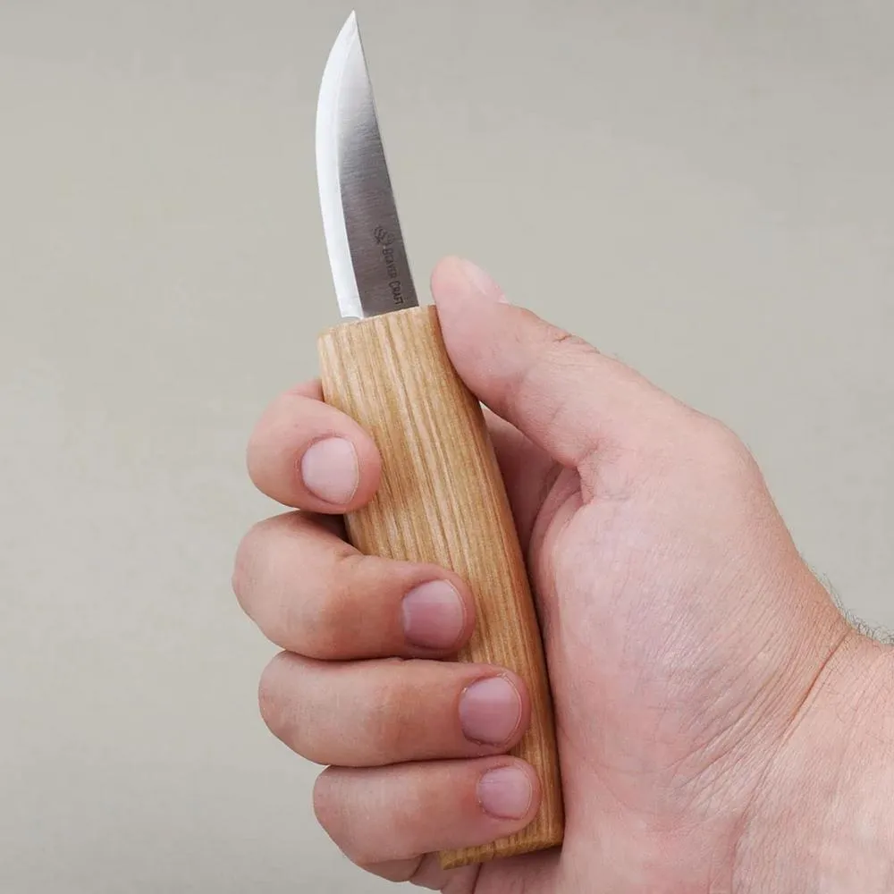 BeaverCraft vuolupuukko 60 mm, tamminen muotoiltu kahva 3