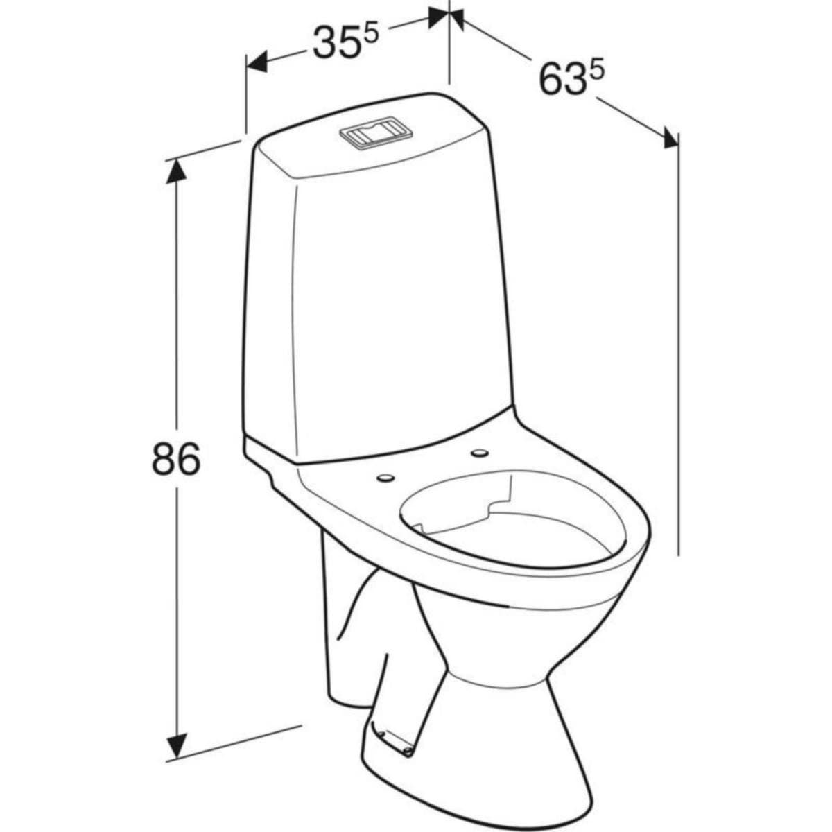 WC-istuin IDO Glow 63 6