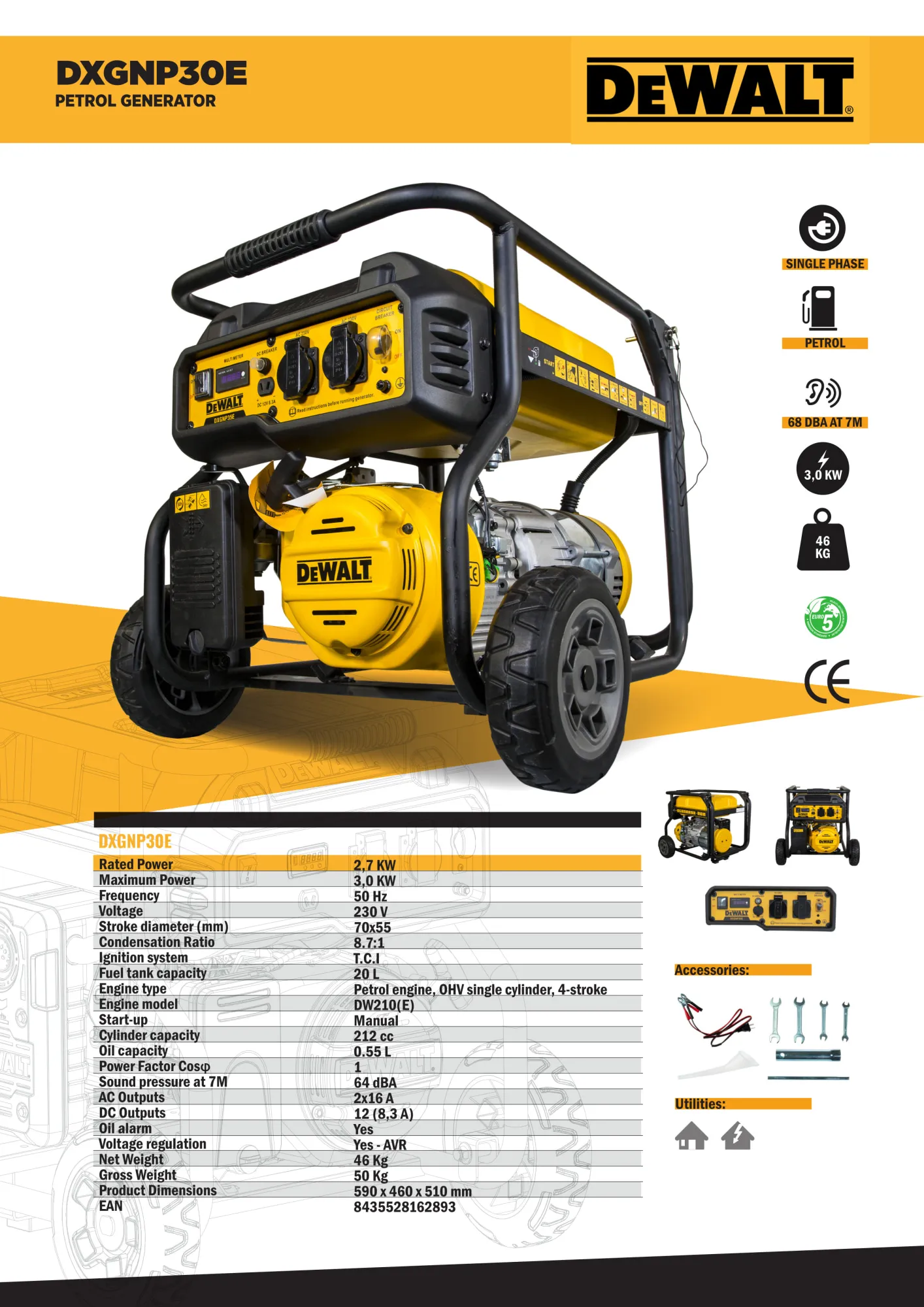 DeWalt DXGNP30E aggregaatti 4