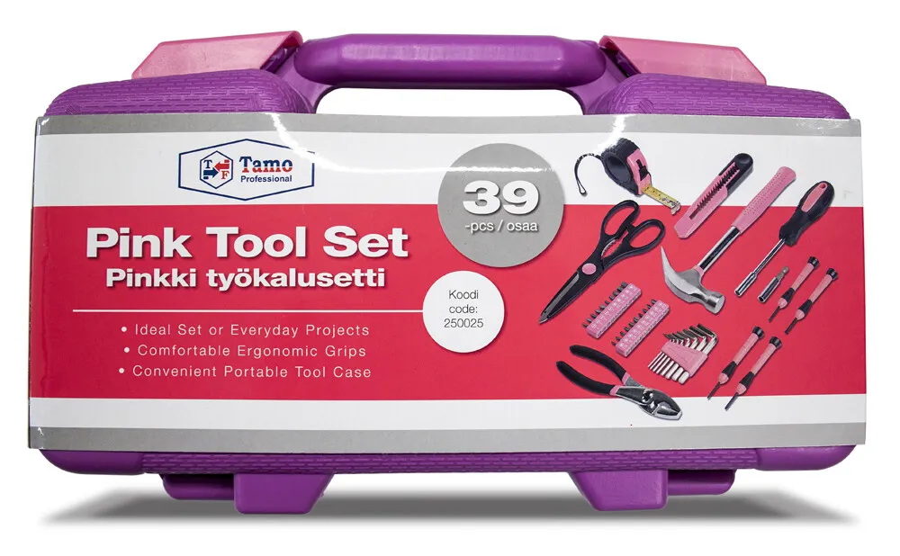 PINKKI TYÖKALUSETTI 3