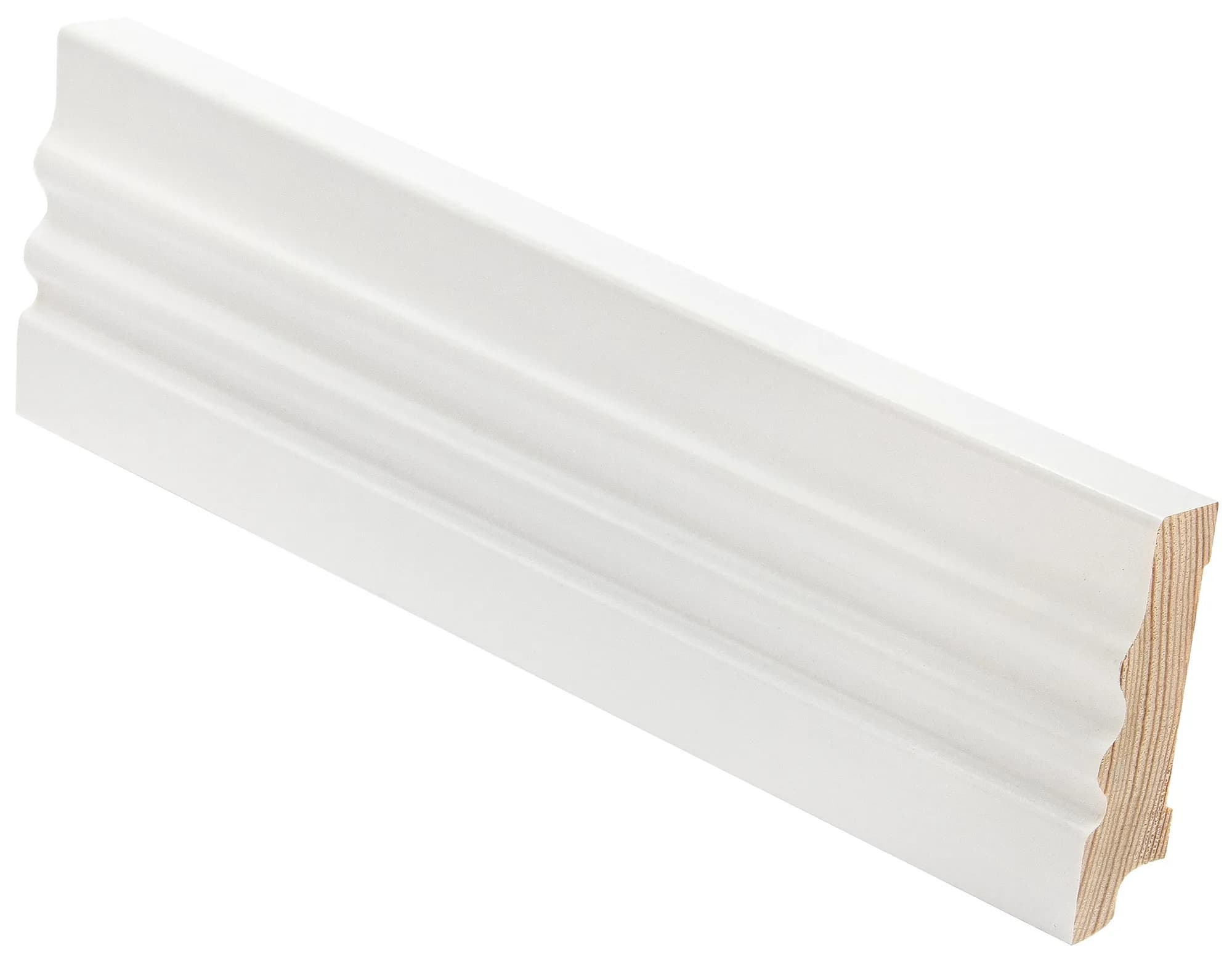 Jalkalista 15x56x3600 kor Mänty, Valkoinen