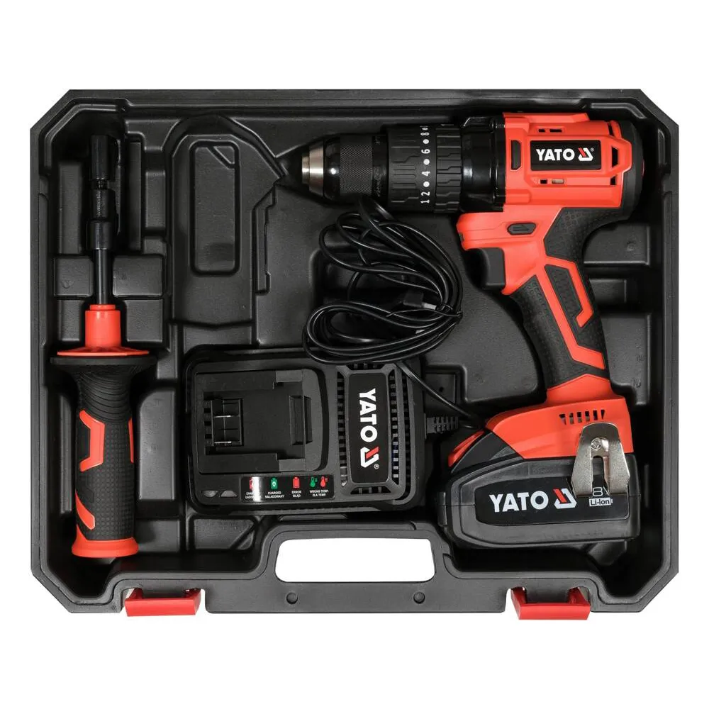 Yato Akkuiskuporakone 18V 75Nm + 3 AH akku ja laturi sarja 6