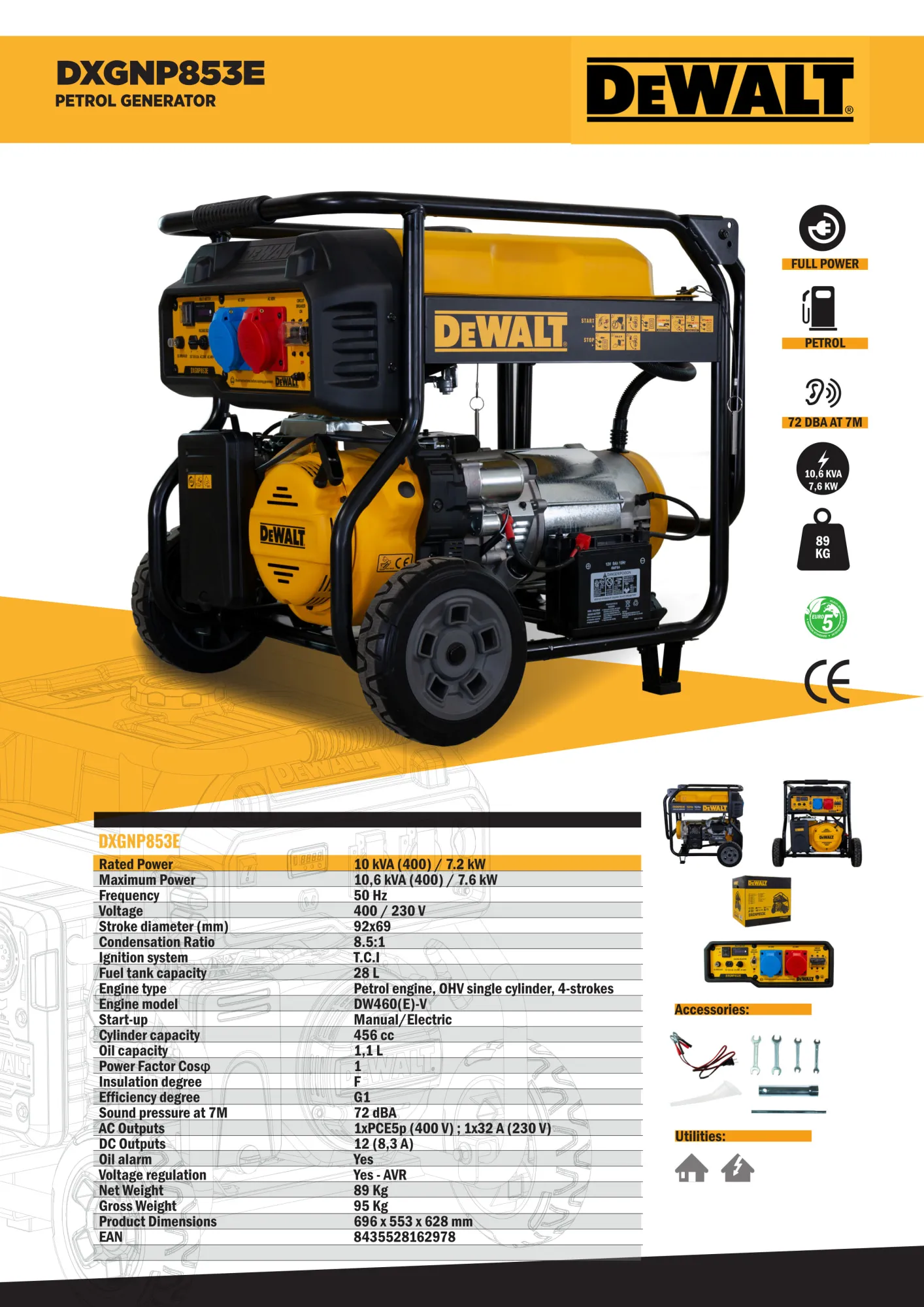 DeWalt DXGNP853E aggregaatti 4