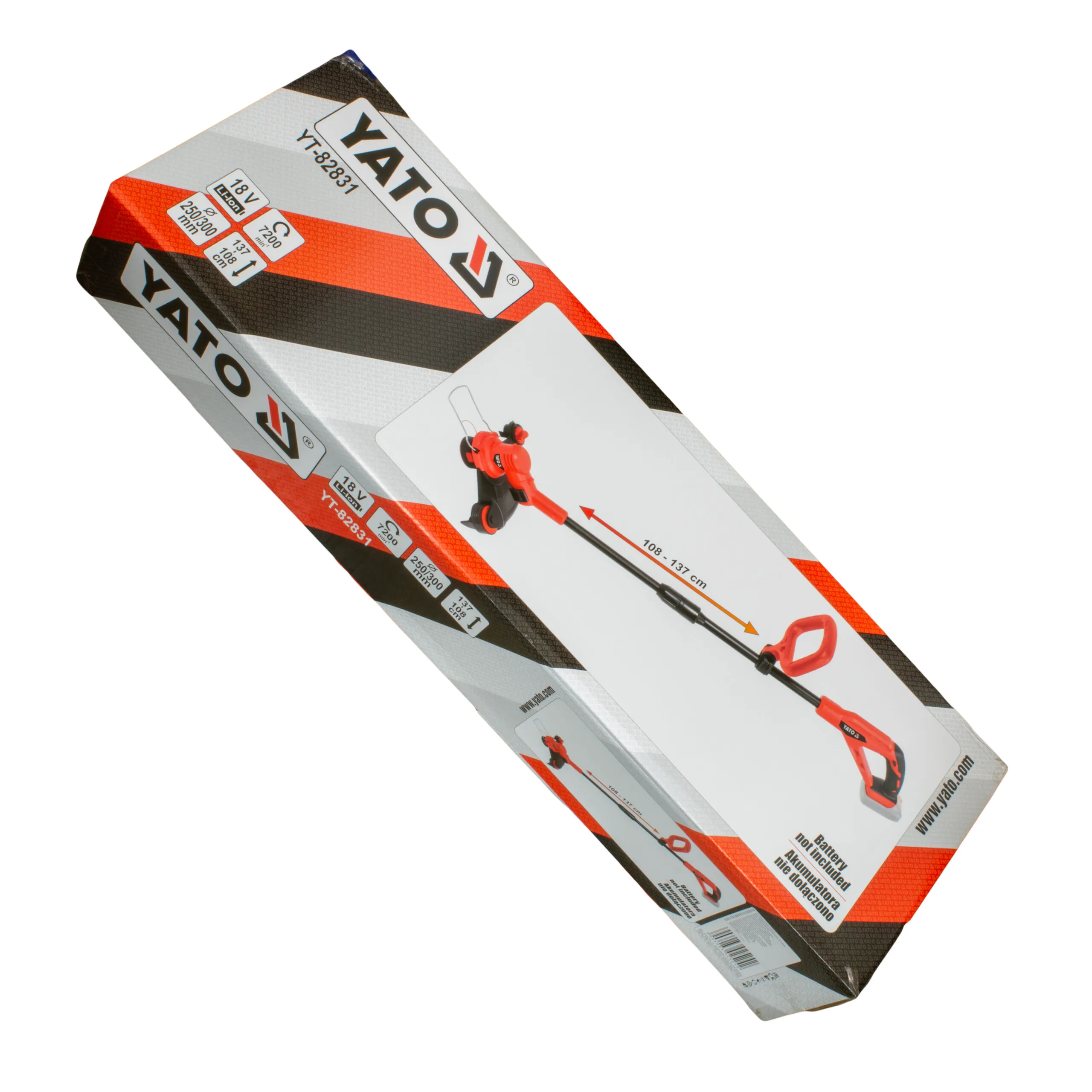 Yato Akkutrimmeri 18V 108-137 cm runko 6