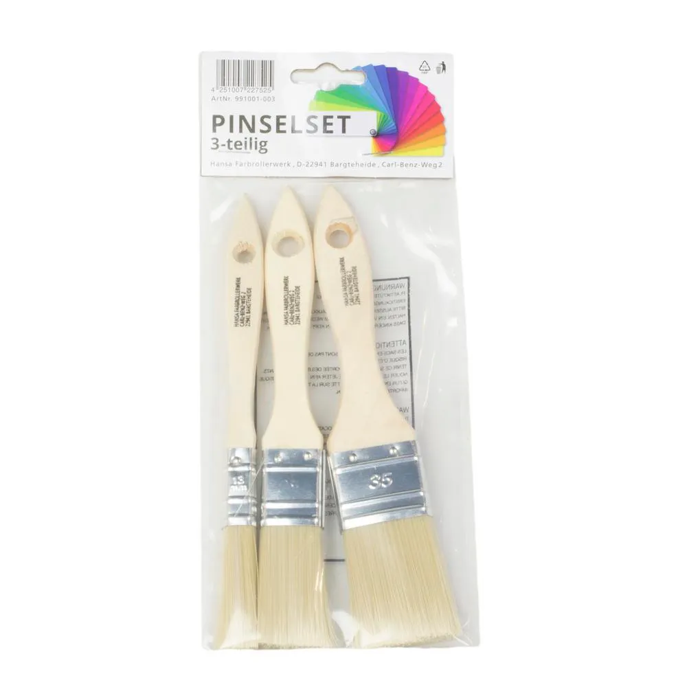 Sivellinsarja 190 mm 3-osaa, keinoharjas 4