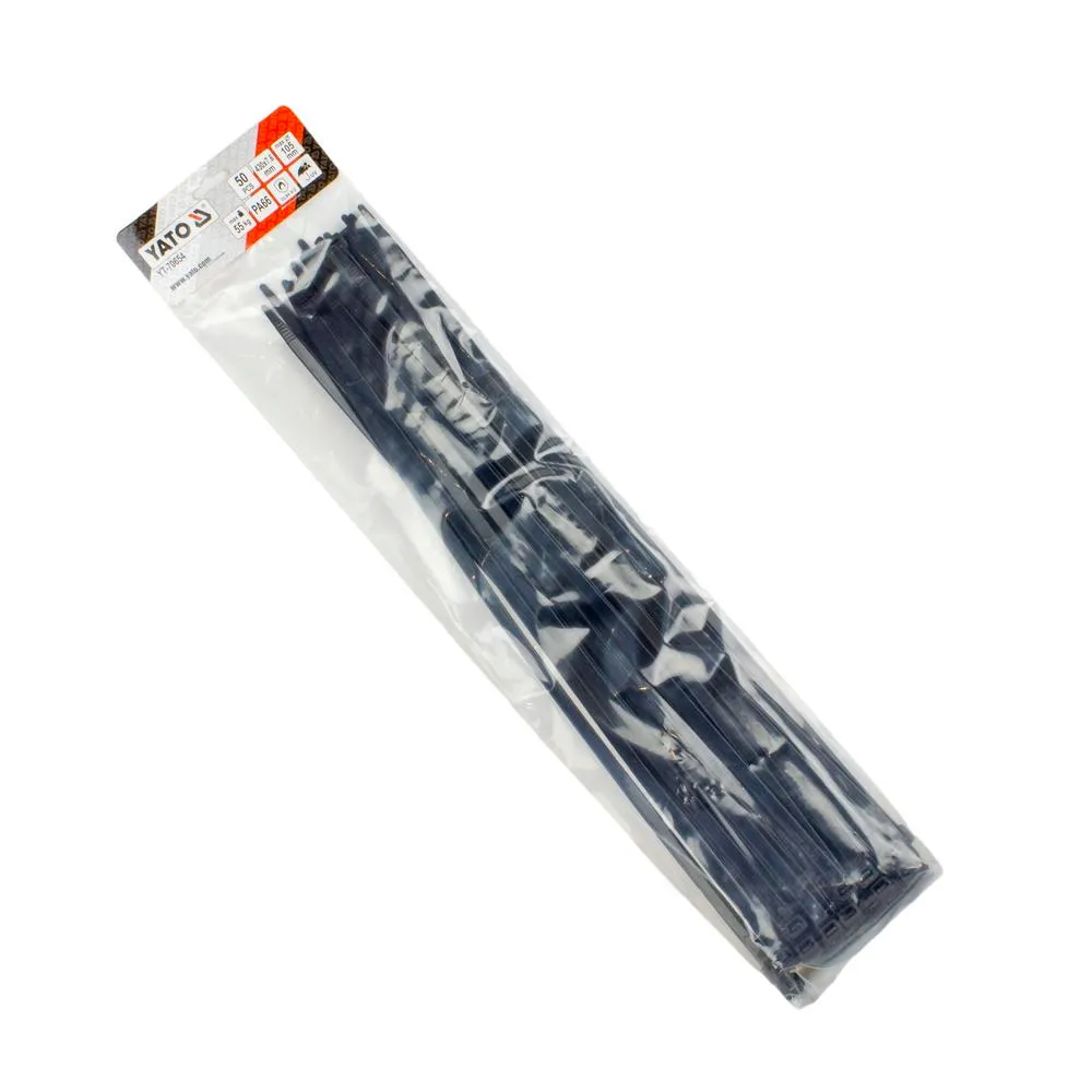 Yato Nippuside 7.6 mm musta, UV-suojattu, 50 kpl / paketti 5