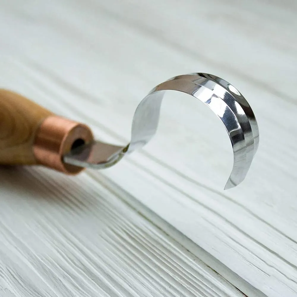 BeaverCraft Koverrin 30 mm pitkä , kovelo- / lusikkapuukko 3