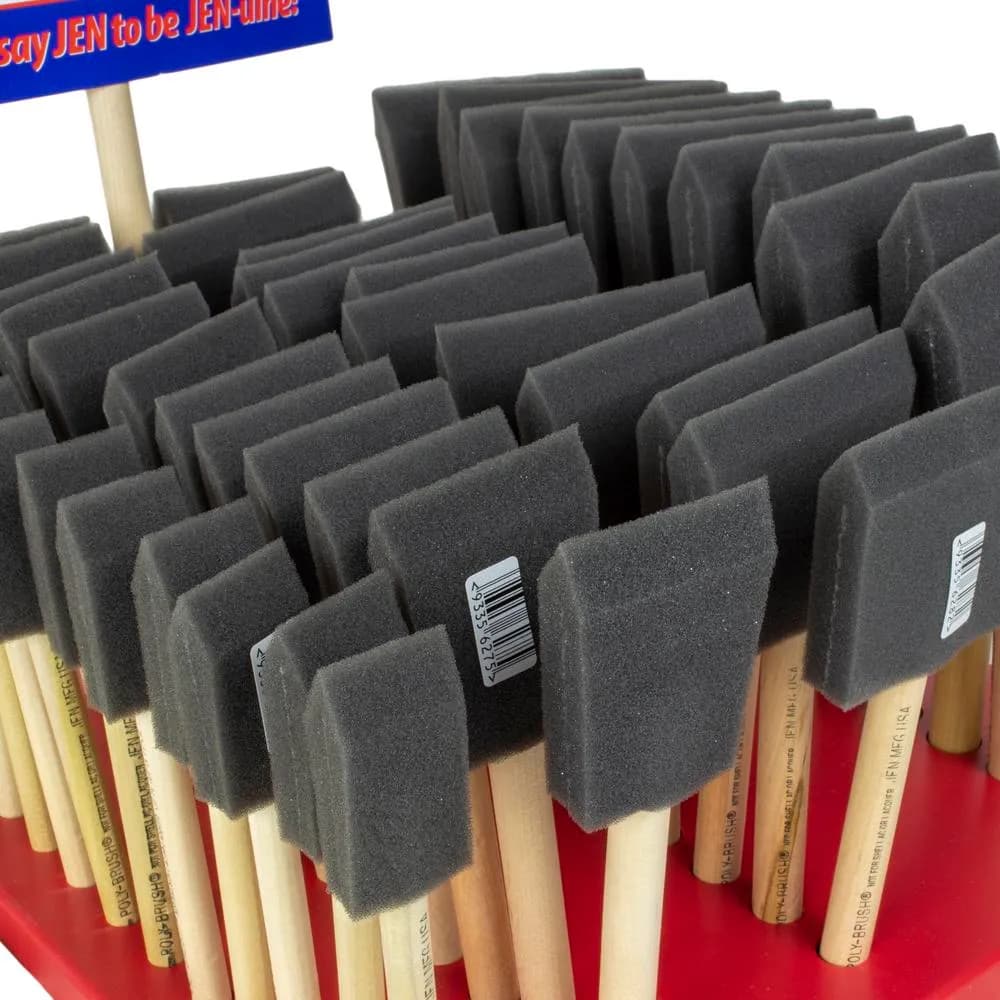 Poly-Brush Teline 48 sivellintä, 12 x 25, 50, 75 & 100 mm