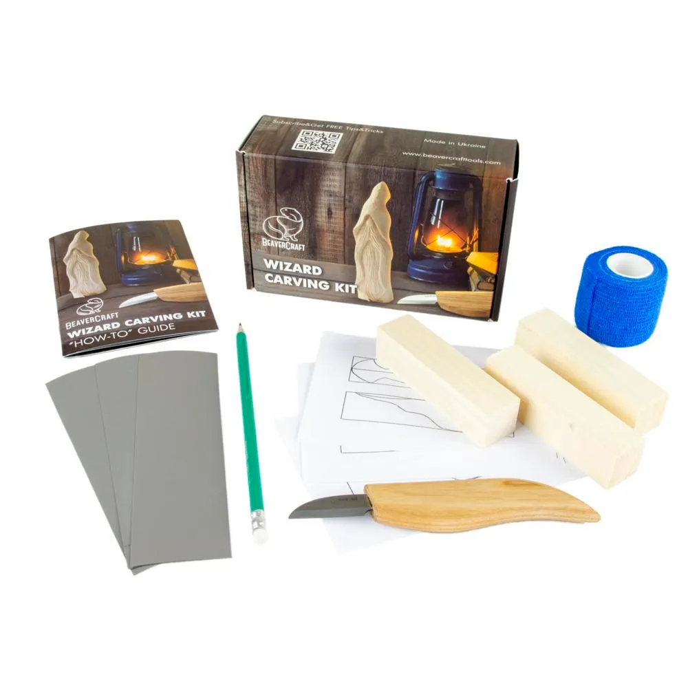 Kaiverrusveitsisarja BeaverCraft velho, aloituspakkaus 3