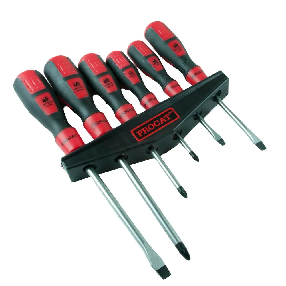 Procat Ruuvimeisselisarja 6-os seinätelineellä 1