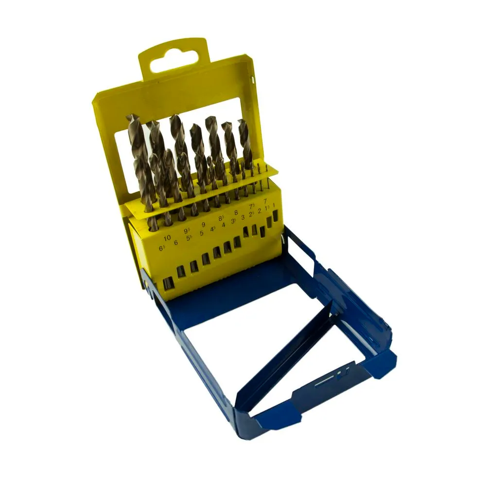 Porasarja Irwin HSS Cobalt 19-os 1-10 mm, metallikotelossa